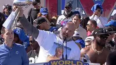 Andrew Whitworth giving a speech