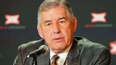 Bob Bowlsby at a press conference