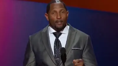 Ray Lewis has shiny hair