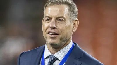Troy Aikman in a suit