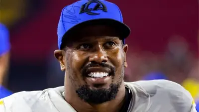 Von Miller in a Rams hat
