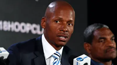 Ray Allen at a press conference