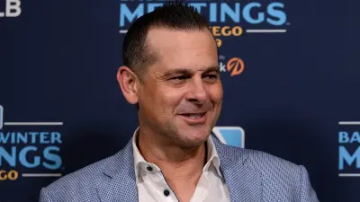 Aaron Boone smiling