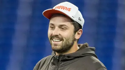 Baker Mayfield smiles