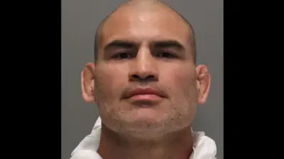 Cain Velasquez in a mug shot