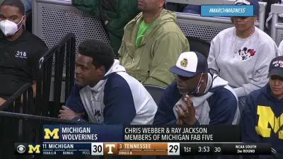 Chris Webber at Michigan game