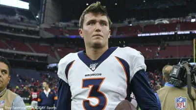 Drew Lock after a game