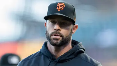 Gabe Kapler in a Giants cap