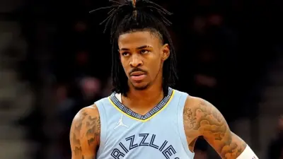 Ja Morant looking on
