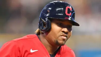 Jose Ramirez in helmet and uniform
