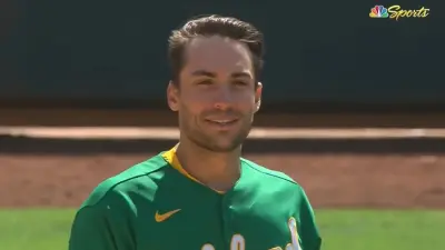 Matt Olson smiling