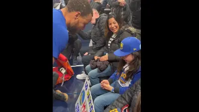 Steph Curry meets fan PJ