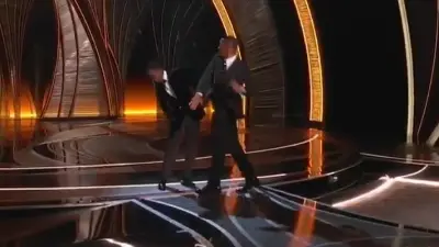 Will Smith slapping Chris Rock