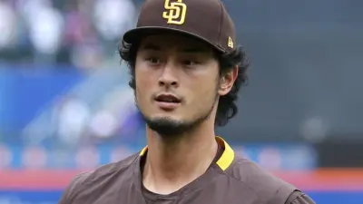 Yu Darvish in his Padres uniform