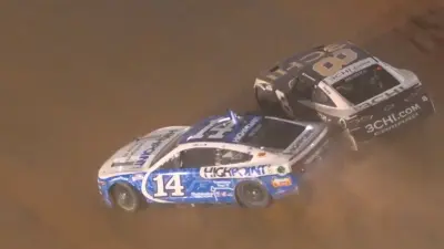 Chase Briscoe and Tyler Riddick spin out