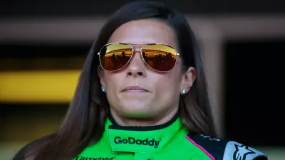 Danica Patrick before a NASCAR race