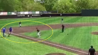 A pitcher tackled a batter after a home run
