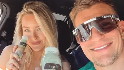 Camille Kostek and Rob Gronkowski take a selfie