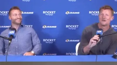 Sean McVay and Les Snead at a press conference