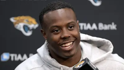 Travis Etienne at a press conference