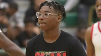 Bryce James in a T-shirt