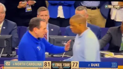 Coach K talks to Hubert Davis