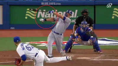 Corey Seager broken bat