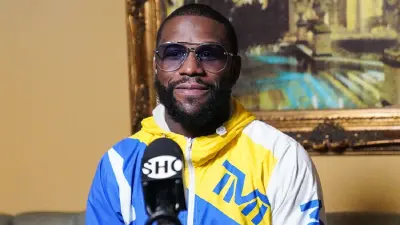 Floyd Mayweather giving an interview