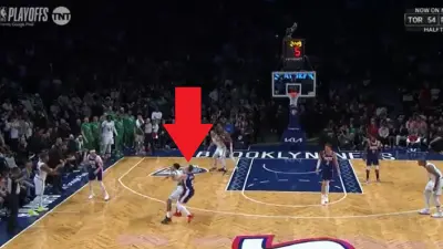 Jayson Tatum tangled with Goran Dragic