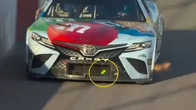 Tape on Kyle Busch car