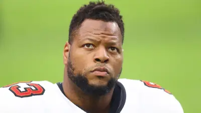 Ndamukong Suh looks on