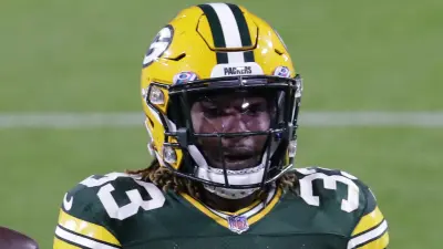 Aaron Jones in his Green Bay Packers uniform