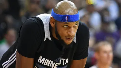Adreian Payne with the Timberwolves