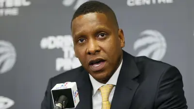 Masai Ujiri at a press conference