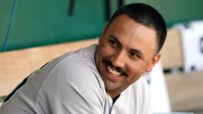 Nestor Cortes Jr. smiling