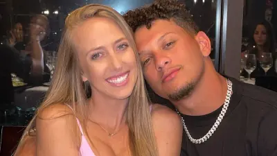 Patrick Mahomes with his girlfriend Brittany Matthews