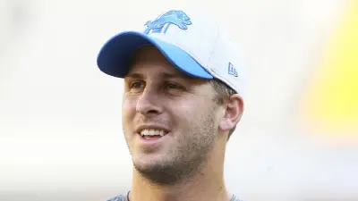 Jared Goff in a hat