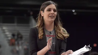 Katie Nolan on a sideline