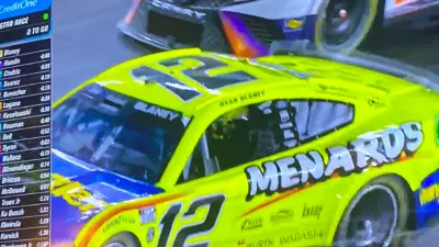 Ryan Blaney car window