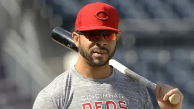 Tommy Pham in batting practice