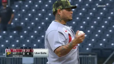 Yadier Molina pitching