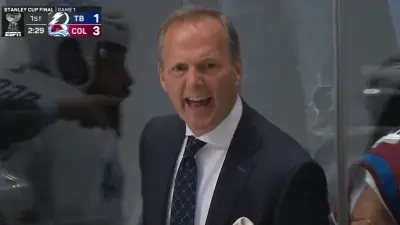 Jon Cooper looking angry