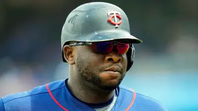 Miguel Sano in a helmet