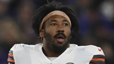Myles Garrett on the field