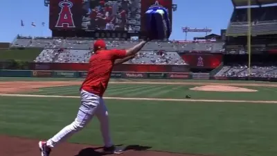 Raisel Iglesias throws a bucket