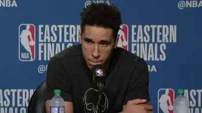 Malcolm Brogdon at a press conference