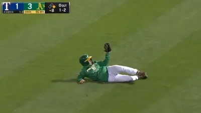 Oakland ball boy on the ground