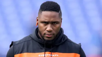 Carlos Dunlap wearing a hoodie