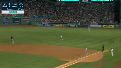 Franchy Cordero hits a ball to the shift