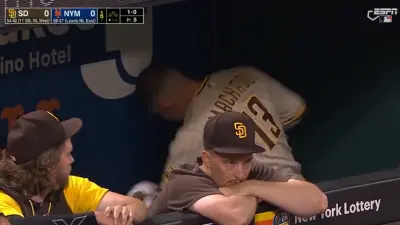 Manny Machado in the dugout